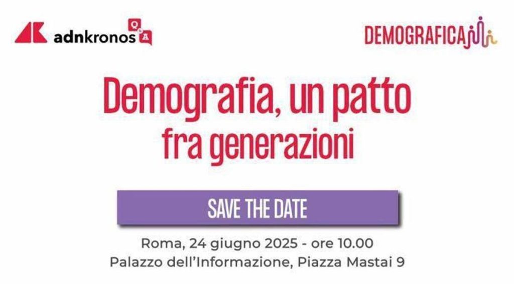 Adnkronos Q&A, ‘Demografia, un patto fra generazioni’: l’evento il 24 giugno