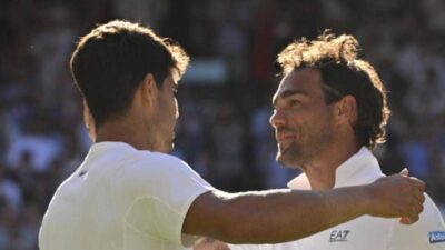 Atp Finals Alcaraz incontra Fognini prima della finale con Sinner. La battuta suBallando con le stelle