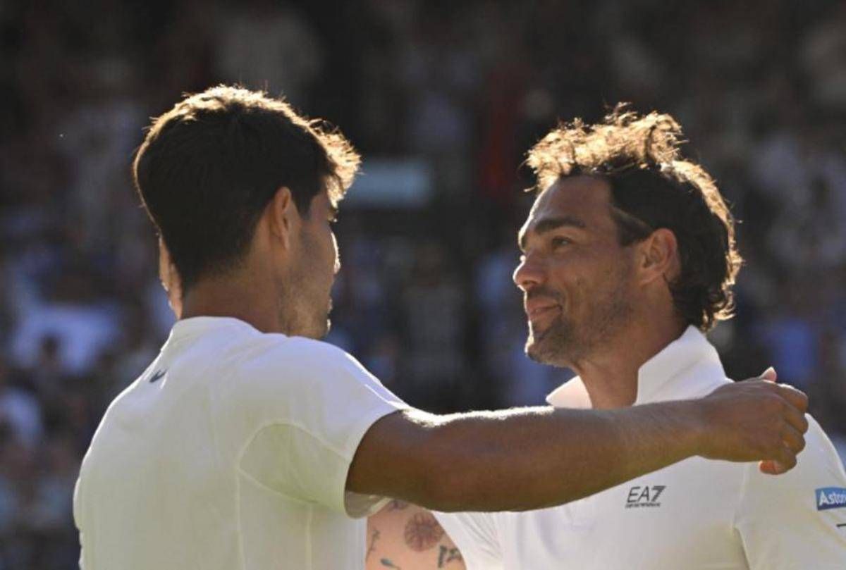 Atp Finals Alcaraz incontra Fognini prima della finale con Sinner. La battuta suBallando con le stelle