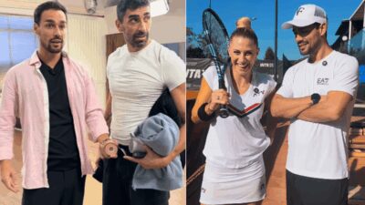 Ballando scintille tra Fognini e Magnini dietro le quinte Padel o nuoto