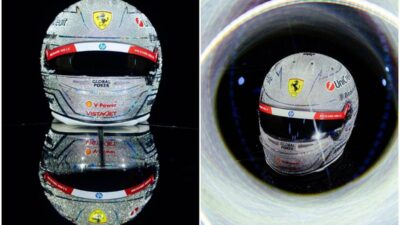 Hamilton casco speciale e. splendente a Las Vegas