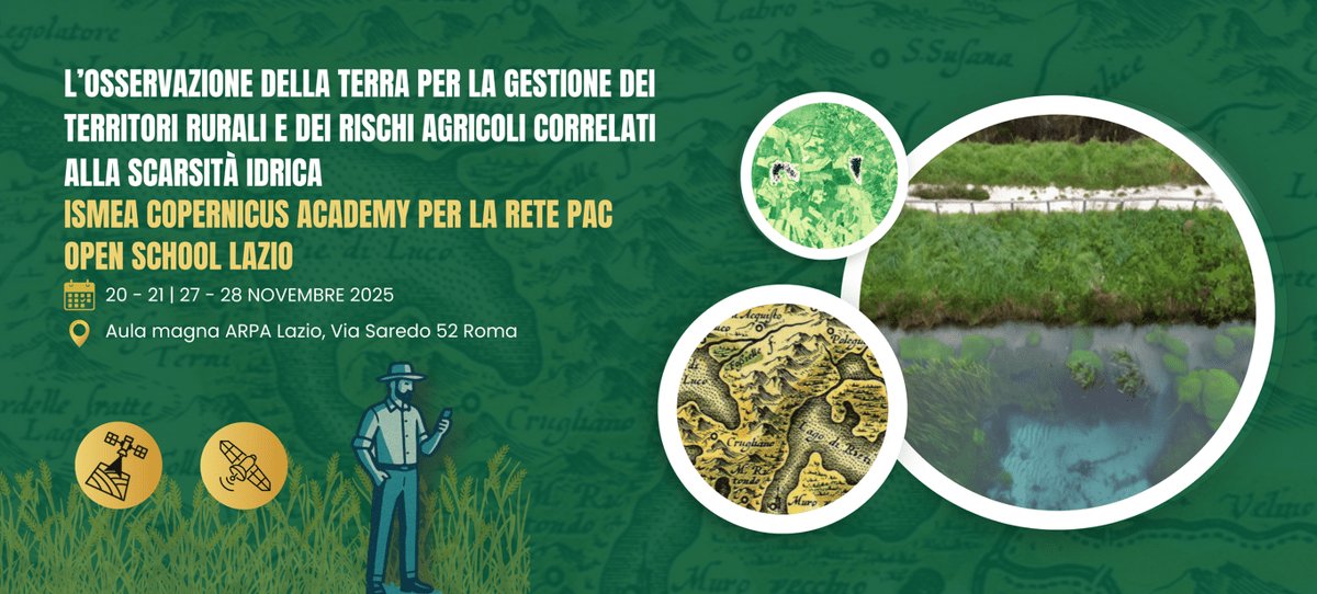 Ismea Copernicus Academy al via Open school Lazio su osservazione Terra