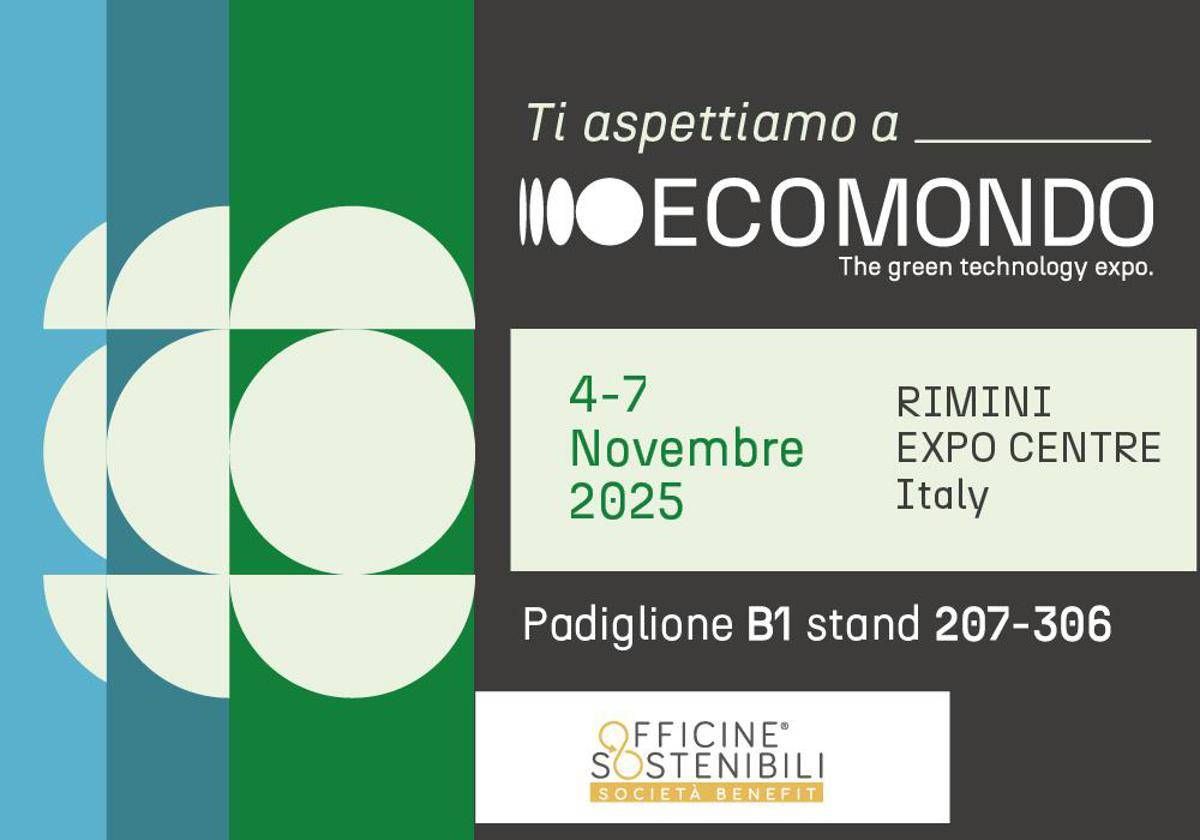 Officine Sostenibili ad Ecomondo tra novita tecniche ed eventi