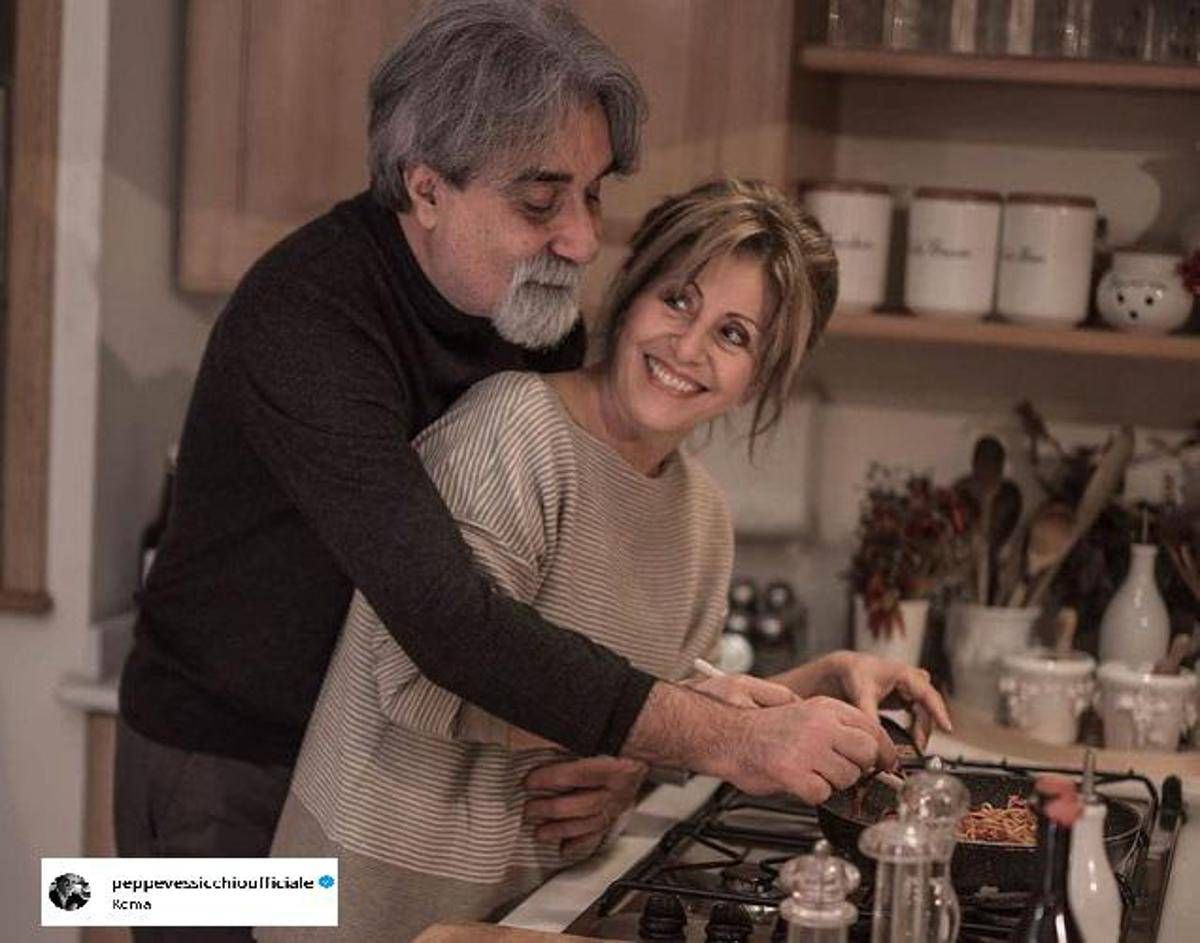 Peppe Vessicchio accanto a lui la moglie Enrica e la figlia Alessia una famiglia al femminile