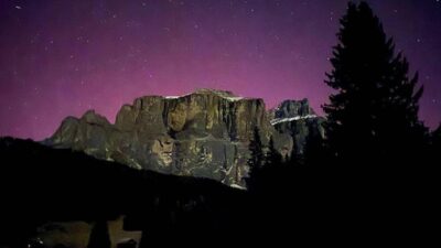 Tempesta geomagnetica cannibale laurora boreale illumina lItalia