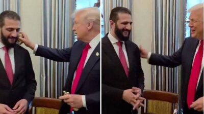 Trump regala il suo profumo a al Sharaa Per te e tua moglie. Quante ne hai