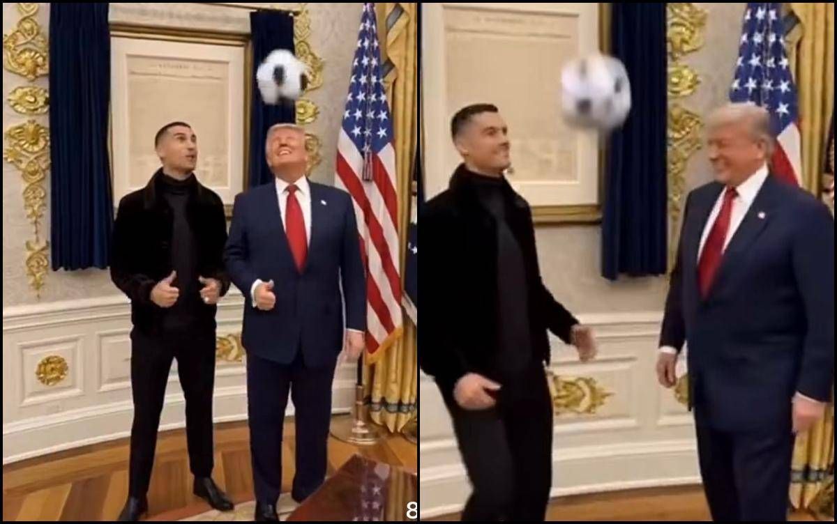 Trump sfida di palleggi con Cristiano Ronaldo il video generato dallAI fa il giro del mondo
