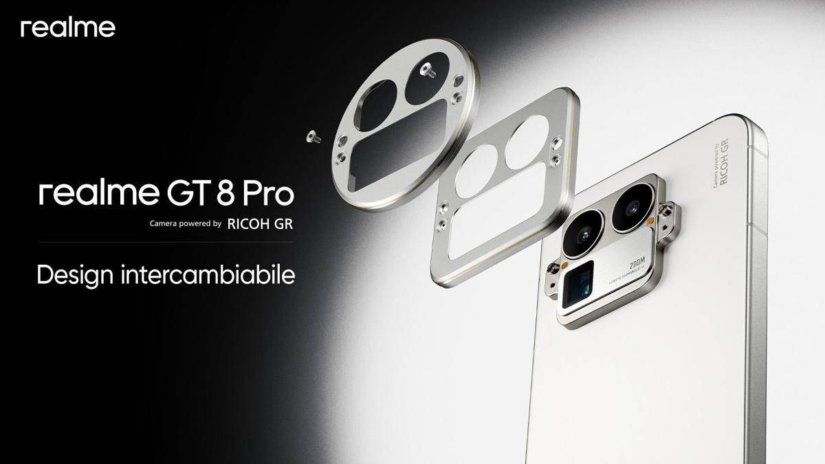 realme GT 8 Pro il primo smartphone con modulo fotocamera intercambiabile